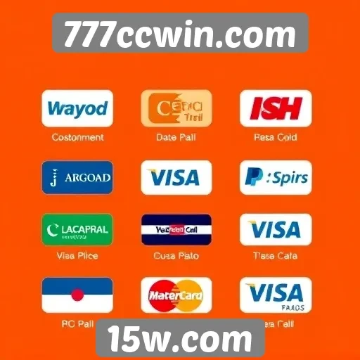 Métodos de pagamento disponíveis no 777ccwin