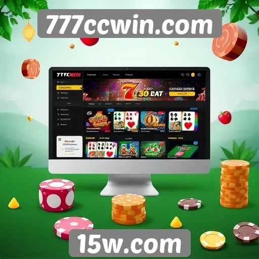 Interface do usuário do site 777ccwin